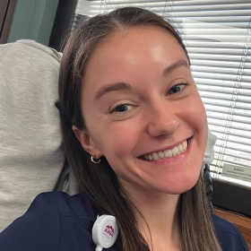 Kaitlyn Sabin at her internship